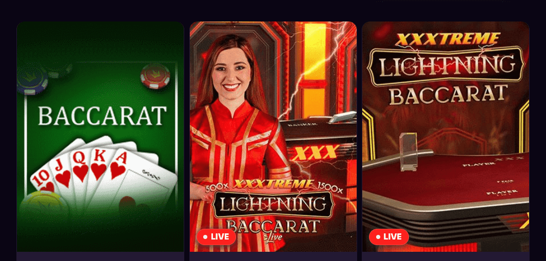 BetZard baccarat gry