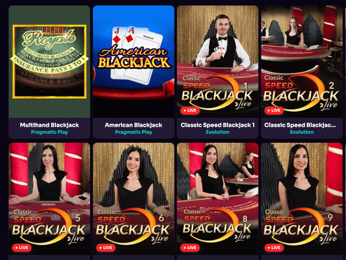 BetZard blackjack gry