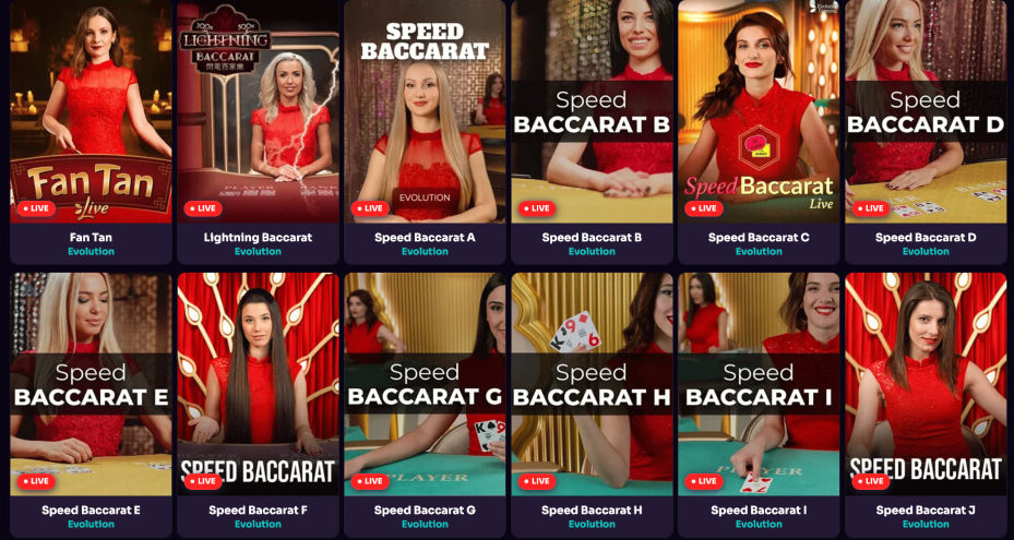 BetZard gry na żywo